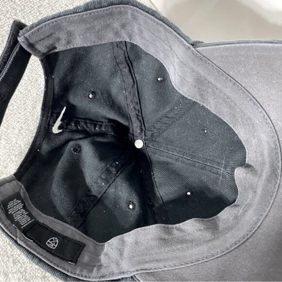 Nike Golf Tour Challenge Black Ribbed Texture Adjustable Fit Ball Cap Hat - Picture 10 of 12